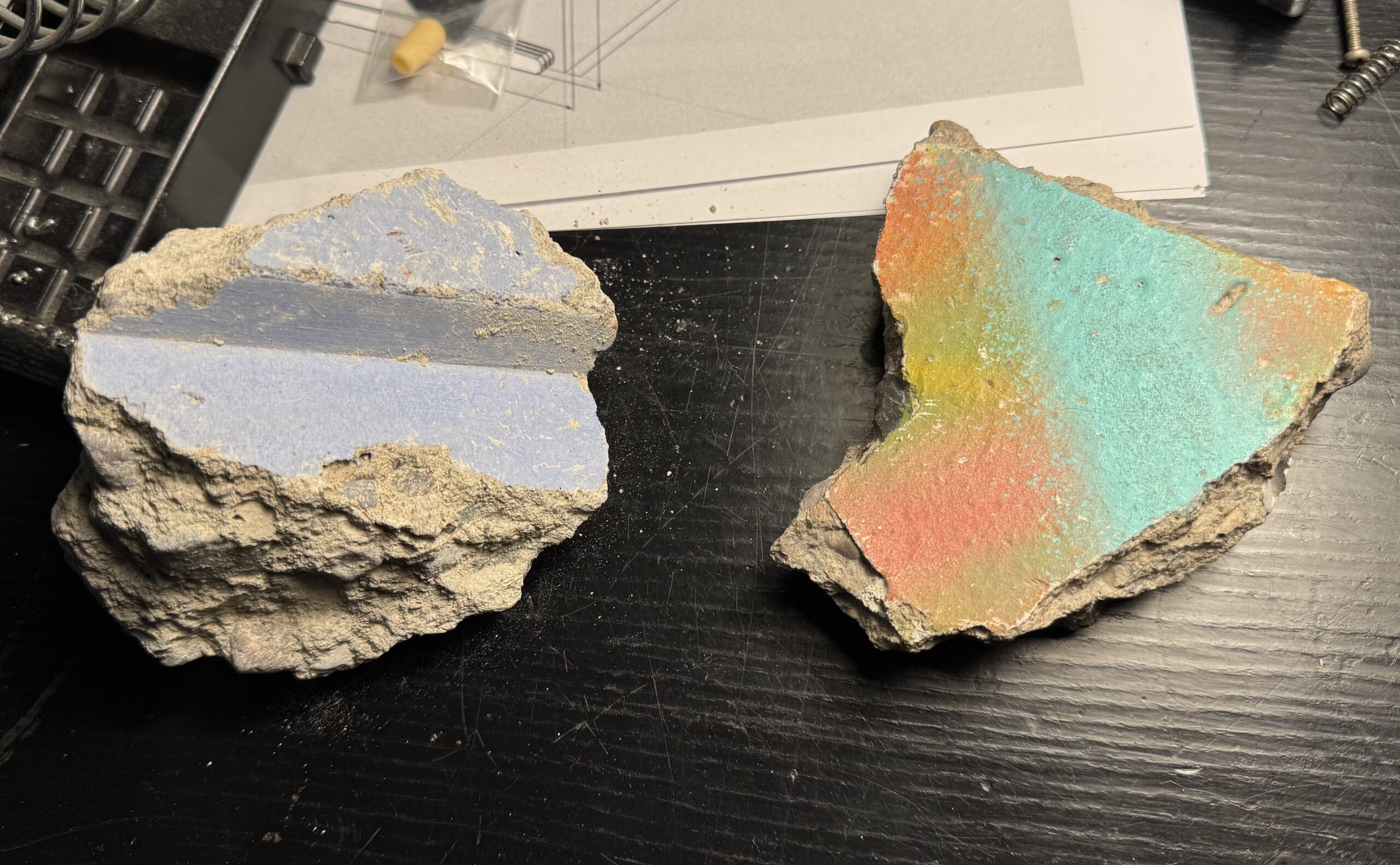 Two very important stones. Please do not steal them!